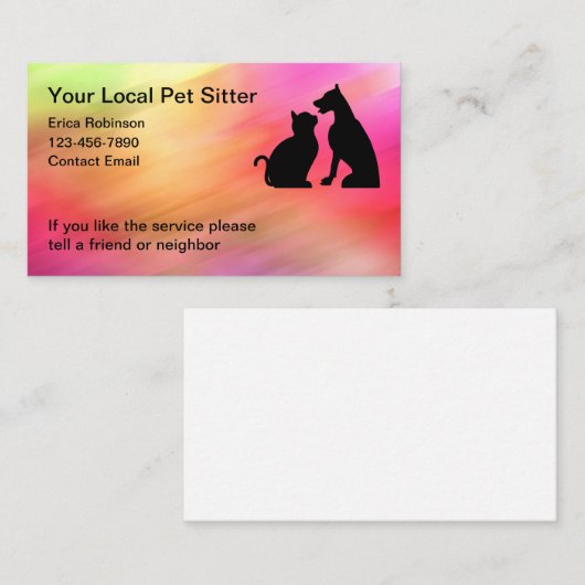 Carte de visite de design de Modèle de compagnie l (Devant / Derrière)