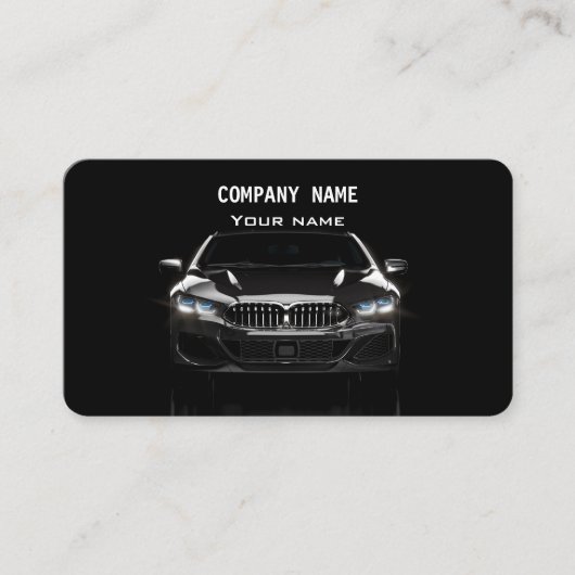 Carte de visite de design d'entreprise automobile (Devant)