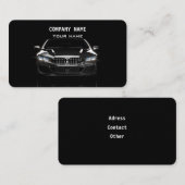Carte de visite de design d'entreprise automobile (Devant / Derrière)