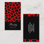 Carte de visite de design d'impression de Giraffe  (Devant / Derrière)