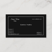 Carte de visite de design d'intérieur (Dos)