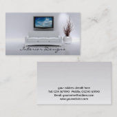 Carte de visite de design d'intérieur (Devant / Derrière)