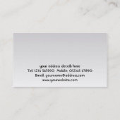 Carte de visite de design d'intérieur (Dos)