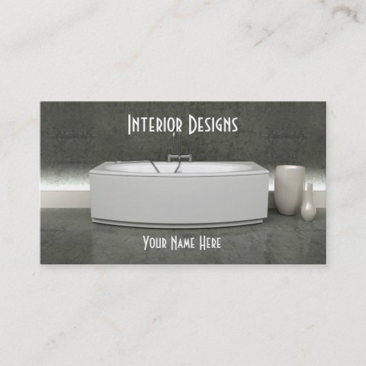 Carte de visite de design d'intérieur (Devant)
