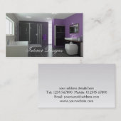 Carte de visite de design d'intérieur (Devant / Derrière)