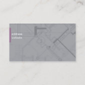 Carte de visite de design d'intérieur (Dos)