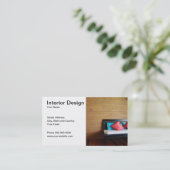 Carte de visite de design d'intérieur (Debout devant)