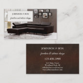 Carte de visite de Design d'intérieur de mobilier (Devant / Derrière)