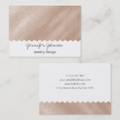 Carte de visite de design motif Gold Foil (Devant / Derrière)
