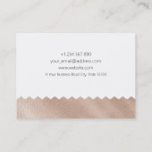 Carte de visite de design motif Gold Foil (Dos)