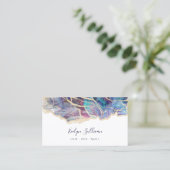 carte de visite de design opal foncé (Debout devant)