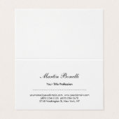 Carte de visite de design professionnel extraordin (Extérieur déplié)