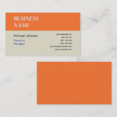 Carte de visite de design professionnel moderne un (Devant / Derrière)