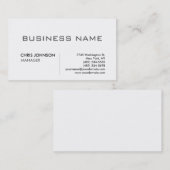 Carte de visite de design professionnel moderne un (Devant / Derrière)