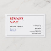 Carte de visite de design professionnel moderne un (Devant)