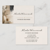 Carte de visite de designer d'intérieur (Devant / Derrière)