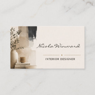 Carte de visite de designer d'intérieur