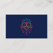 carte de visite de dessin de caniche à fraise (Devant)