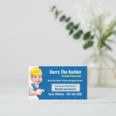 Carte de visite de dessin de l'entrepreneur (Debout devant)