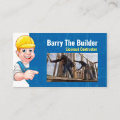 Carte de visite de dessin de l'entrepreneur (Dos)