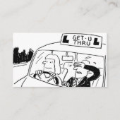 Carte de visite de dessin de l'instructeur de cond (Dos)