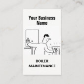 Carte de visite de dessin de maintenance de chaudi (Dos)