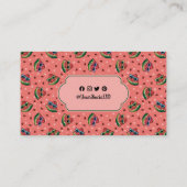 Carte de visite de dessin de pastèque (Dos)