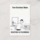 Carte de visite de dessin des services de chauffag (Dos)