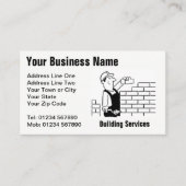 Carte de visite de dessin des services de construc (Devant)