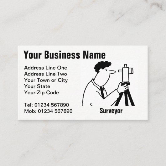 Carte de visite de dessin des services de l'enquêt (Devant)