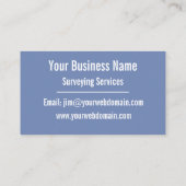 Carte de visite de dessin des services de l'enquêt (Dos)