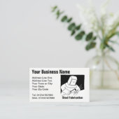 Carte de visite de dessin en acier (Debout devant)