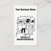 Carte de visite de dessin pour l'entretien des voi (Dos)