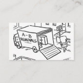 Carte de visite de dessin pour les déménagements (Dos)