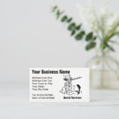 Carte de visite de dessin pour services aériens (Debout devant)