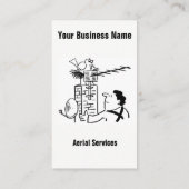 Carte de visite de dessin pour services aériens (Dos)