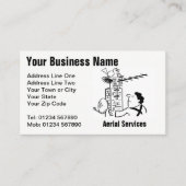 Carte de visite de dessin pour services aériens (Devant)