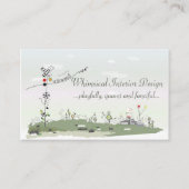 Carte de visite de dessinateur d'intérieurs (Devant)