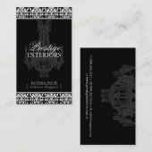 Carte de visite de dessinateur d'intérieurs (Devant / Derrière)