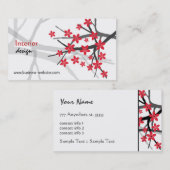 Carte de visite de dessinateur d'intérieurs (Devant / Derrière)