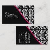 Carte de visite de dessinateur d'intérieurs (Devant / Derrière)