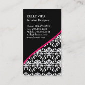 Carte de visite de dessinateur d'intérieurs (Dos)