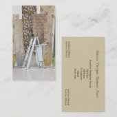 Carte de visite de dessinateur d'intérieurs (Devant / Derrière)