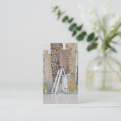 Carte de visite de dessinateur d'intérieurs (Debout devant)