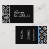 Carte de visite de dessinateur d'intérieurs de (Devant / Derrière)