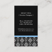 Carte de visite de dessinateur d'intérieurs de (Dos)