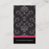 Carte de visite de dessinateur d'intérieurs de (Dos)