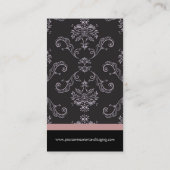 Carte de visite de dessinateur d'intérieurs de (Dos)