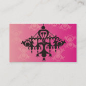 Carte de visite de dessinateur d'intérieurs ou de (Dos)