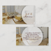 Carte de visite de dessinateurs d'intérieurs (Devant / Derrière)